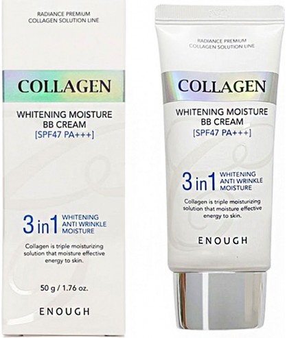 BB-крем для лица с коллагеном увлажняющий Enough Collagen 3 in1 Whitening Moisture BB Cream 50 мл