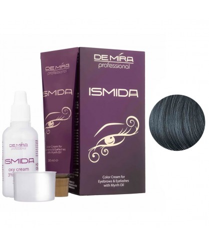 Крем-краска для бровей и ресниц с маслом мирры 3 Графит DeMira Professional Ismida 30 мл