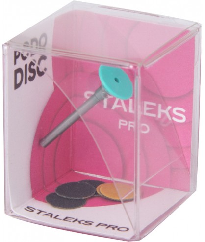 Педикюрный диск Staleks Pro XS в комплекте (диск+5 файлов) 180 грит