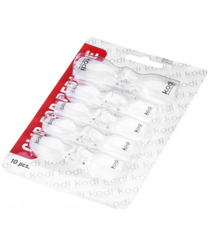 Зажимы для педикюра пластиковые 10 шт Kodi Professional