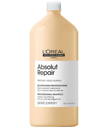 Шампунь для восстановления волос LOreal Absolut Repair Gold Quinoa NEW DESIGN 1500 мл