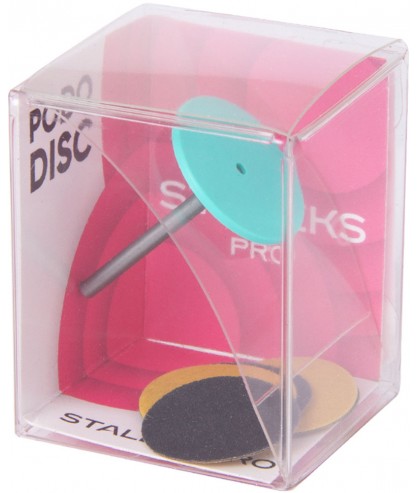 Педикюрный диск Staleks Pro M в комплекте (диск+5 файлов) 180 грит