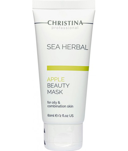 Яблочная маска для жирной и комбинированной кожи Christina Sea Herbal Beauty Mask Green Apple 60 мл