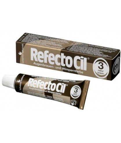 RefectoCil №3 Натурально-коричневая - краска для бровей и ресниц 15 мл