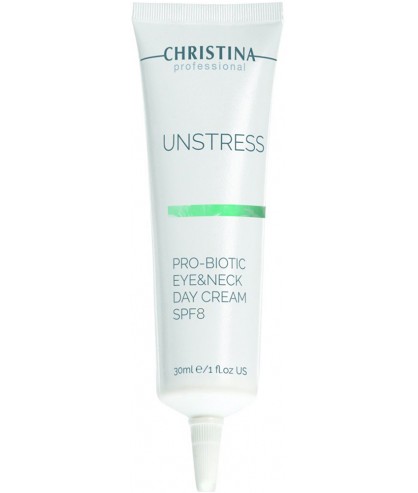 Дневной крем для глаз и шеи Christina Unstress Probiotic Day Cream Eye & Neck SPF 8 30 мл