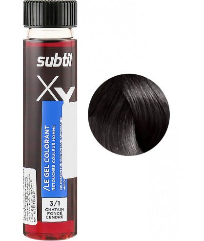 Безаммиачная гелевая краска для мужчин Laboratoire Ducastel Subtil XY 60 мл 3.1 Темный шатен
