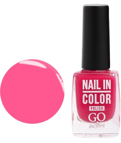 Лак для ногтей GO Active Nail In Color 10 мл 059 Цветочный розовый