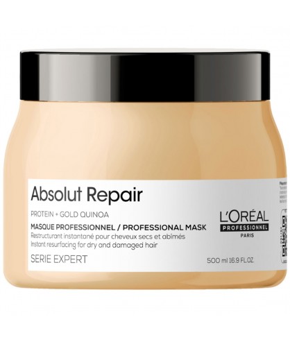 Маска для восстановления волос LOreal Absolut Repair Gold Quinoa +Protein Mask NEW DESIGN 500 мл