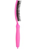 Щетка массажная Olivia Garden Finger Brush Boar&Nylon Think Pink Neon Pink