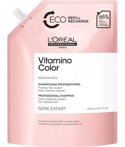 Шампунь для окрашенных волос LOreal Vitamino Color 1500 мл (refill)
