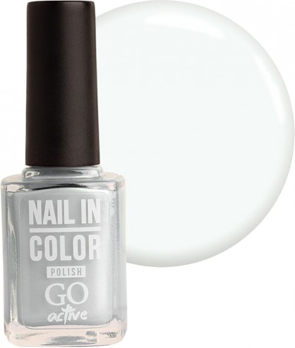 Лак для ногтей GO Active Nail In Color 10 мл 073 Бледный молочно-серый
