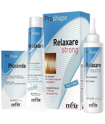 Набор для выпрямления натуральных и жестких волос Itely Hairfashion Proshape Kit Relaxare Strong