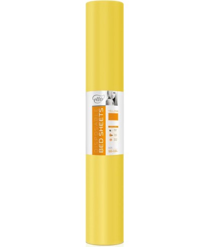 Одноразовые простыни Etto 0.8х100 м (желтый)