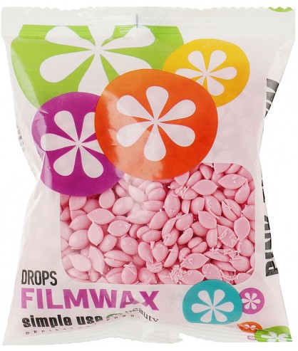 Пленочный воск в гранулах Simple Use Beauty Film Wax Pink Роза TIO2 500 г