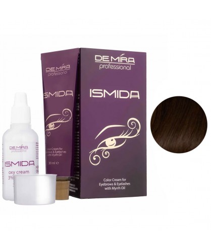 Крем-краска для бровей и ресниц 2.1 Темно-коричневый DeMira Professional Ismida 30 мл