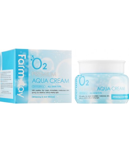 Крем кислородный с ниацинамидом увлажняющий FarmStay O2 Premium Aqua Cream 100 г