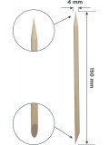 Апельсиновая палочка для маникюра деревянная Staleks PRO 100 шт 150 мм