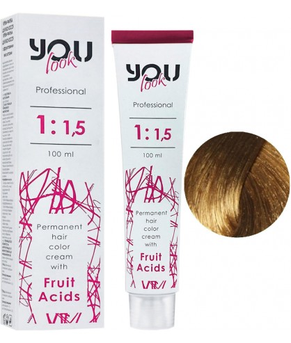 Краска для волос You Look Permanent Hair Color Cream With Fruit Acids 100 мл 8.00 Светлый блондин интенсивный