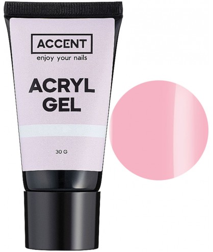 Акрил-гель для ногтей Accent Acryl Gel Clear 30 г 003 Розовый