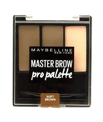 Палетка теней для бровей Maybelline New York Master Brow Pro Palette №03 (Soft Brown) 3.4 г