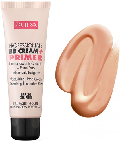 BB-крем + основа под макияж для комбинированной и жирной кожи Pupa BB Cream + Primer SPF 20 50 мл 002 - Sand