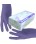 Перчатки нитриловые фиолет без пудры SFM размер XS (особо чувствительные) 100 шт