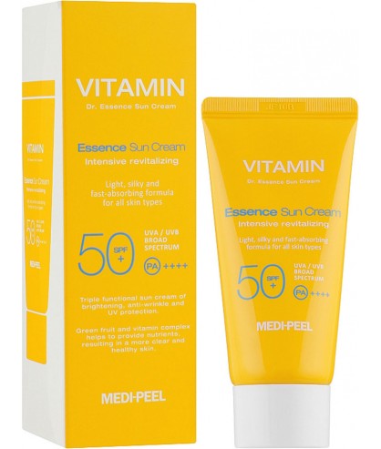 Солнцезащитный крем для лица с витаминами Medi-Peel Vitamin Dr Essence Sun Cream SPF50+ PA++++ 50 мл