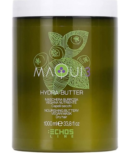 Питательная масляная маска для волос Echosline Maqui 3 Nourishing Buttery Vegan Mask 1000 мл