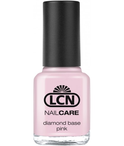 Базовый лак с алмазной крошкой для укрепления LCN Nail Care Diamond Base Pink 16 мл